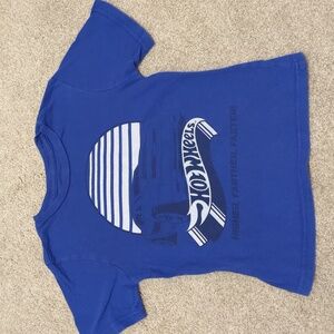 Hot Wheels Blue Graphic Short Sleeve Shirt